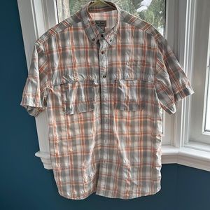 LL bean short sleeve button down shirt.